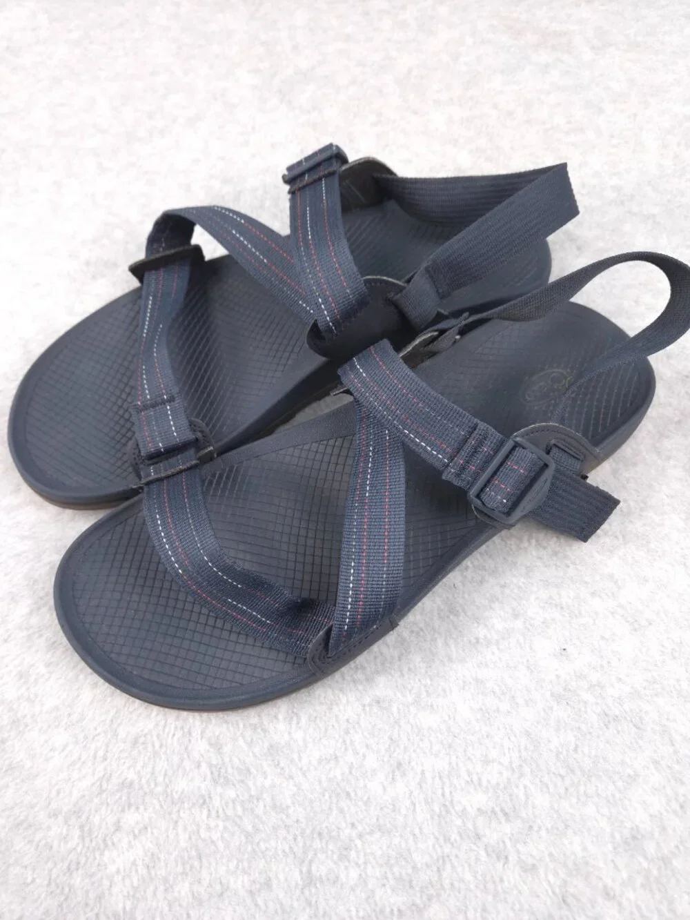 Chaco Lowdown Sandals Mens 12 Navy Blue Hiking Water Sport Adjustable Chacos